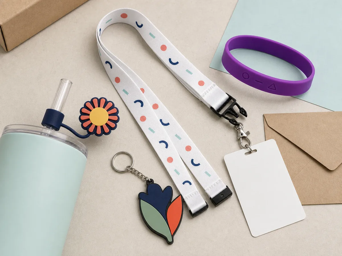 Custom logo charms clipped onto sneaker laces